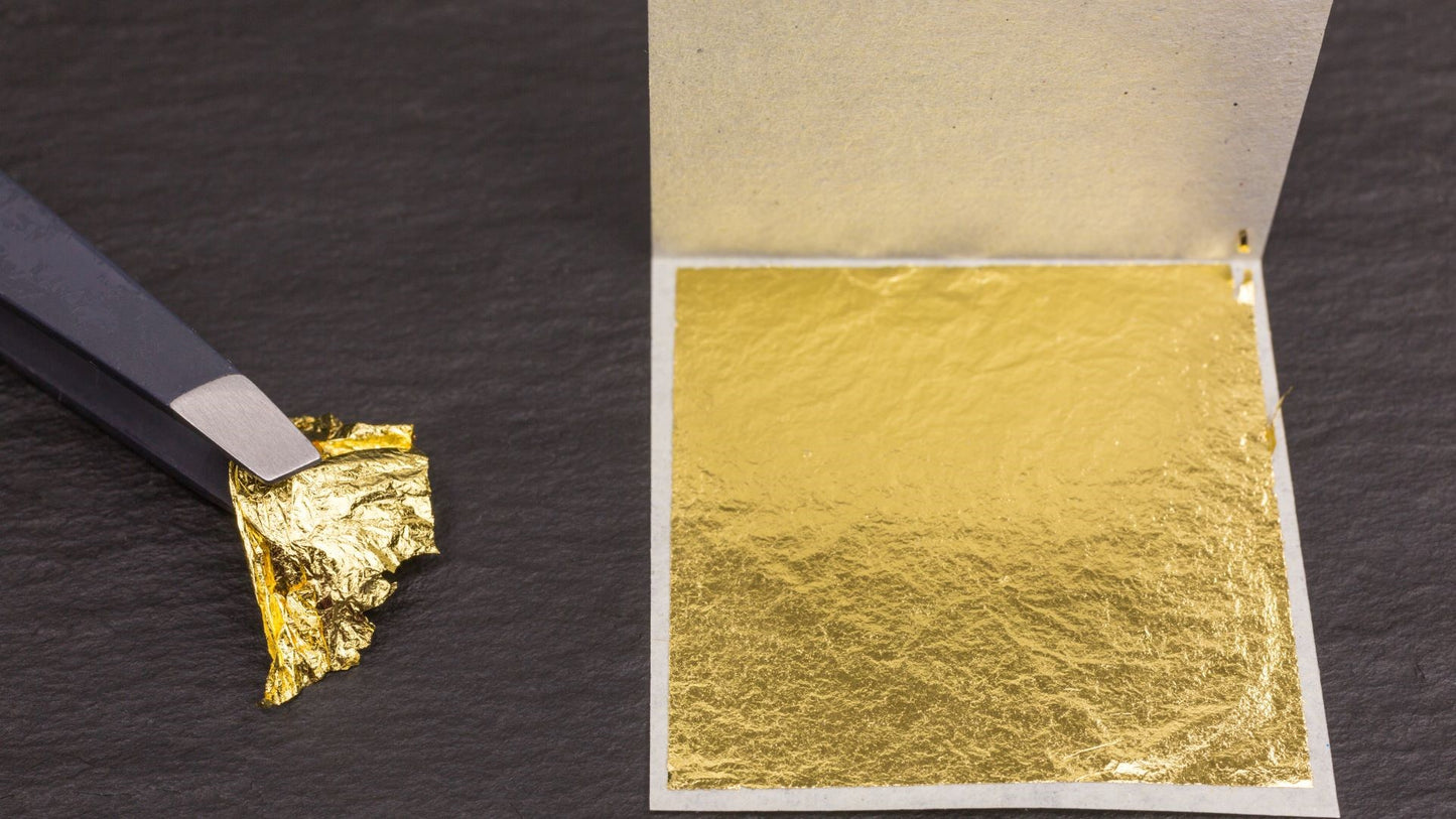 23kt Edible Gold Leaves image.